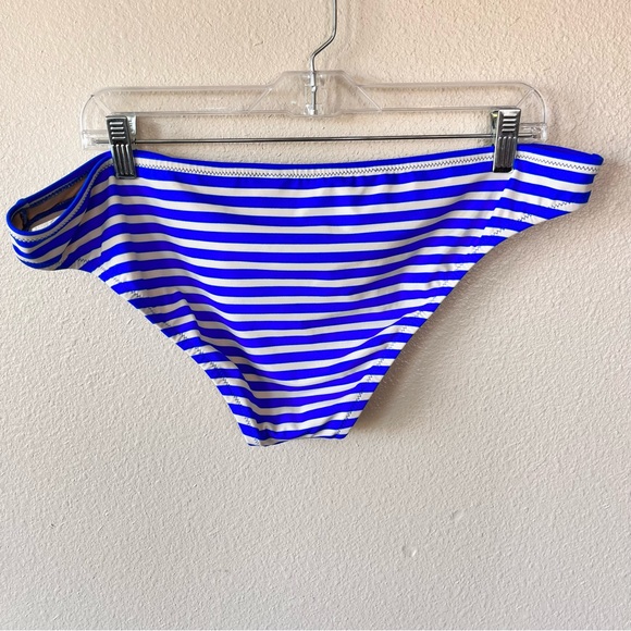 J. Crew Blue And White Stripe Bikini Bottoms Size XL - Picture 2 of 7
